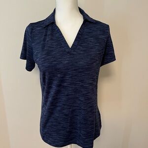 Lady Hagen Dark Blue Short Sleeve Golf Top